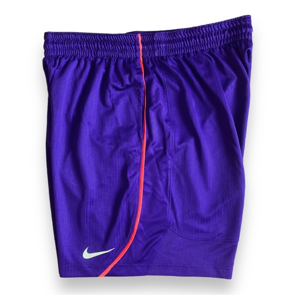 Nike Purple Swoosh Striped Athletic Workout Sports Shorts - Picture 5 of 16